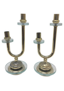 Pair of Mid-Century Modern Candlesticks Made in Italy